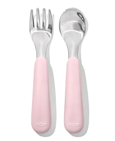 Oxo Tot 2 Pc Fork And Spoon Set In Blossom