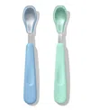 OXO TOT FEEDING 2PC SPOON SET WITH SOFT SILICONE