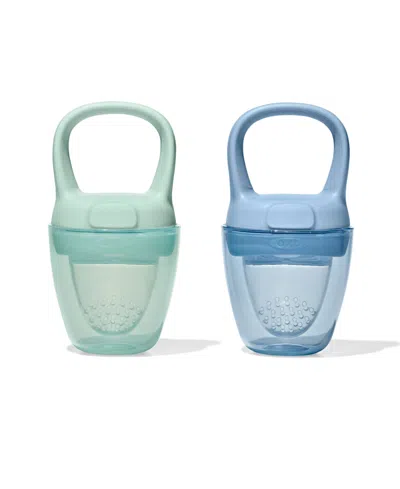 Oxo Tot Silicone Self-feeder-2 Pack In Multi