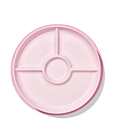 Oxo Tot Stick Stay Suction Divided Plate In Pink