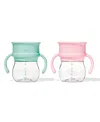 Oxo Tot Transitions 6 oz 360 Cup W. Handles In Opal And Blossom