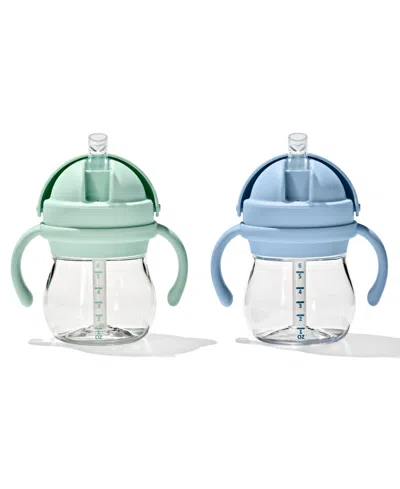 Oxo Tot Transitions 6 oz Straw Cup With Handles In Opal And Dusk