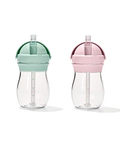 Oxo Tot Transitions 9 oz Straw Cup- 2 Pack In Opal And Blossom