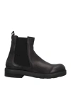Oxs O. X.s. Man Ankle Boots Black Size 13 Soft Leather In Black