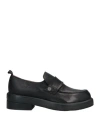 Oxs O. X.s. Woman Loafers Black Size 10 Soft Leather In Black