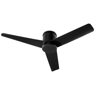 Oxygen 52"  Adora Black Outdoor Hugger Ceiling Fan With Wall Control