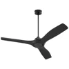 Oxygen 52"  Avalon Gloss Black Indoor Ceiling Fan With Wall Control