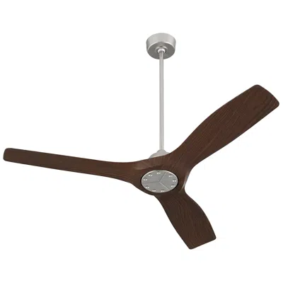 Oxygen 52"  Avalon Nickel And Walnut Indoor Ceiling Fan With Wall Unit