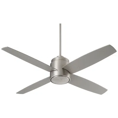 Oxygen 52"  Oslo Satin Nickel Damp Rated Ceiling Fan With Wall Control