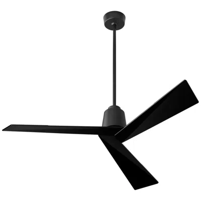 Oxygen 54"  Dynamo Black Damp Ceiling Fan With Remote Control