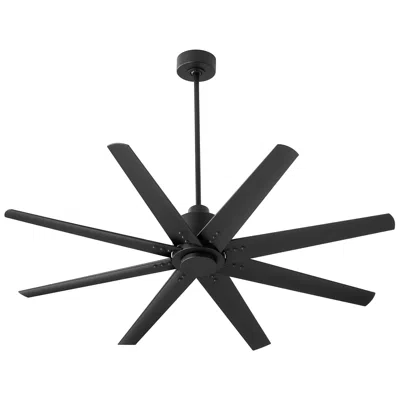 Oxygen 56"  Fleet Black Outdoor Ceiling Fan With Remote