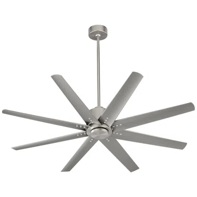 Oxygen 56"  Fleet Satin Nickel Outdoor Ceiling Fan With Remote