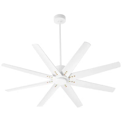 Oxygen 56"  Fleet White Outdoor Ceiling Fan With Remote