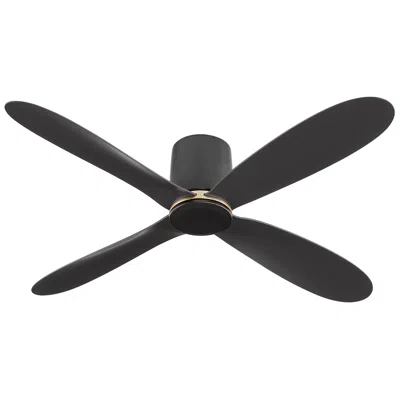 Oxygen 56"  Myriad Black Damp Rated Smart Hugger Ceiling Fan