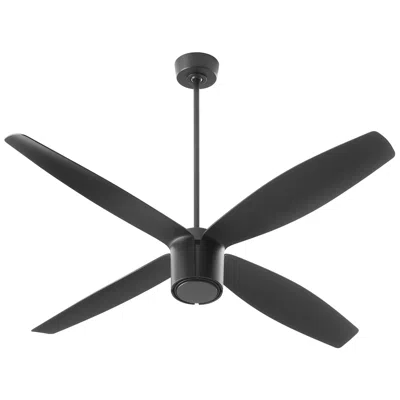 Oxygen 60"  Smaraan Black Damp Rated Ceiling Fan With Wall Control