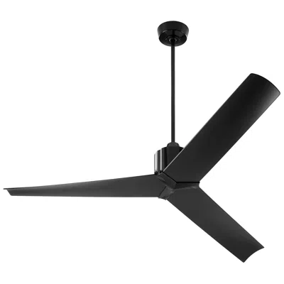 Oxygen 60"  Strato Black Damp Rated Ceiling Fan With Wall Control