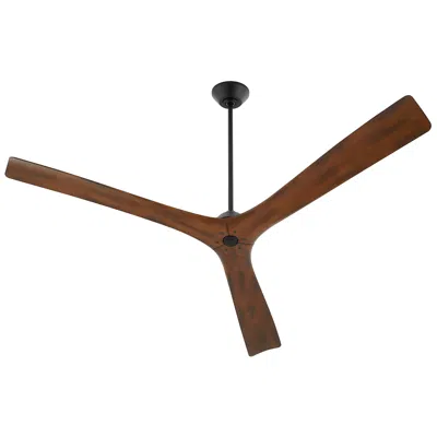Oxygen 64"  Mecca Black And Walnut Damp Rated Smart Ceiling Fan