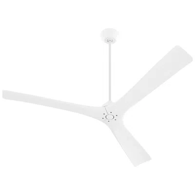 Oxygen 64"  Mecca White Damp Rated Smart Ceiling Fan