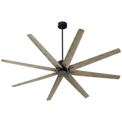 Oxygen 72"  Fleet Black And Gray Outdoor Large Ceiling Fan With Remote