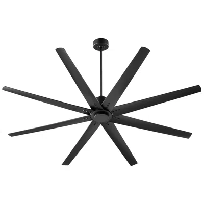 Oxygen 72"  Fleet Black Outdoor Large Ceiling Fan With Remote