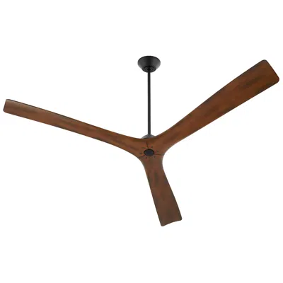 Oxygen 72"  Mecca Black And Walnut Damp Rated Smart Ceiling Fan