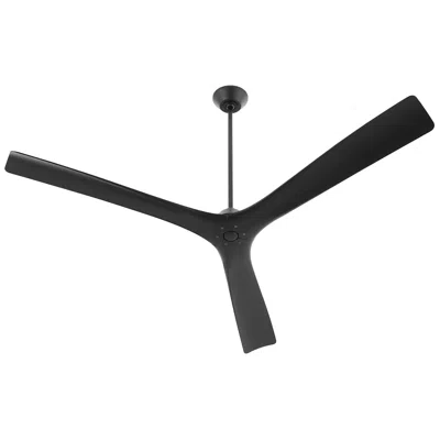 Oxygen 72"  Mecca Black Damp Rated Smart Ceiling Fan