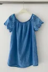 Oxygen Boutique Linen Blend Broderie Top