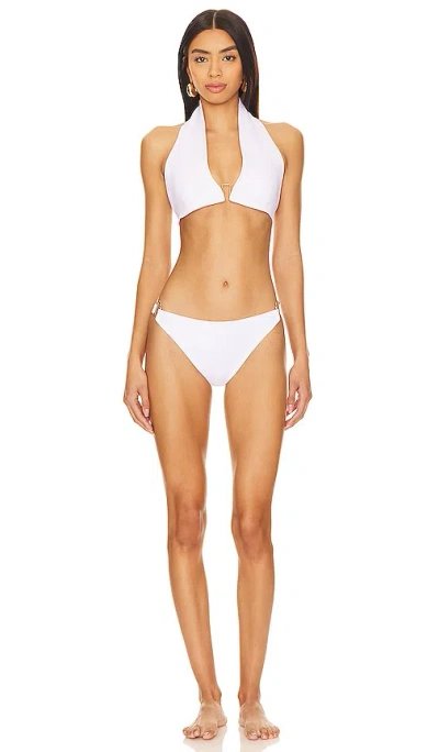 Oye Swimwear Aubrey Bikini Set In White