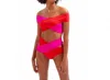 Oye Swimwear Lucette Bikini Set In Fuchsia/red In Multi