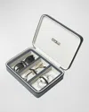 Oyobox Leather Eyewear Travel Case In Chocolate Brown
