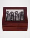 Oyobox Mini Eyewear Organizer Case In Mahogany