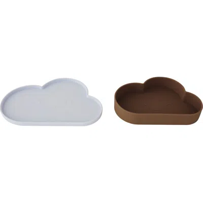Oyoy Chloe Cloud Plate & Bowl In Brown