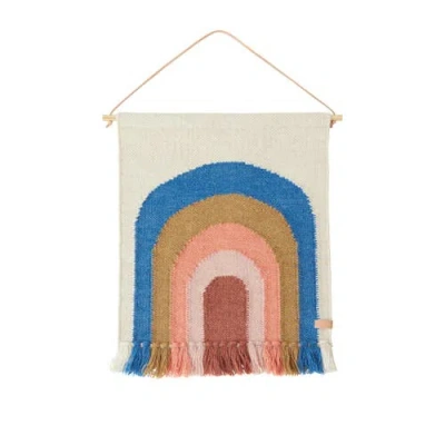 Oyoy Follow The Rainbow Mini Wall Rug In Multi