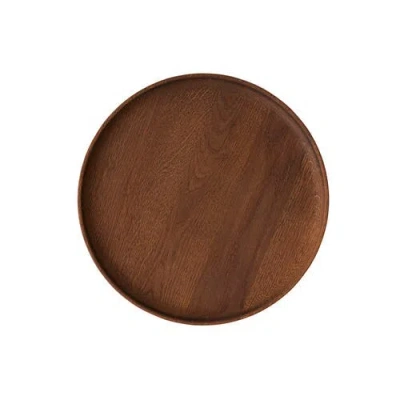 Oyoy Inka Wood Tray Round In Multi