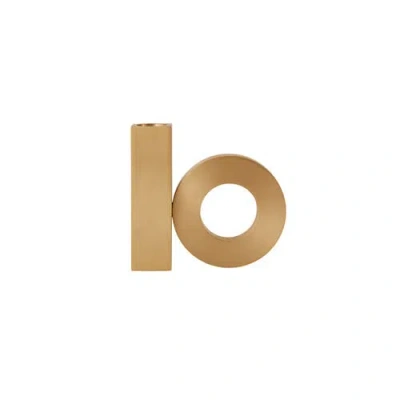 Oyoy Living Design Baari Solid Brass Candleholder In Gold