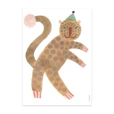 Oyoy Living Design Standing Leopard Elvis Poster In Multi