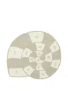 Oyoy Numbers Shell Rug In Neutral