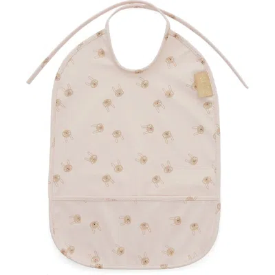 Oyoy Kids'  Rabbit Bib In Pink