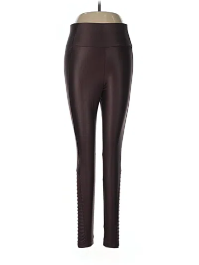 Pre-owned Oysho Active Pants In Burgundy