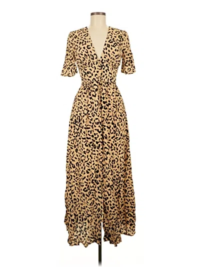 Oysho Casual Dress In Tan