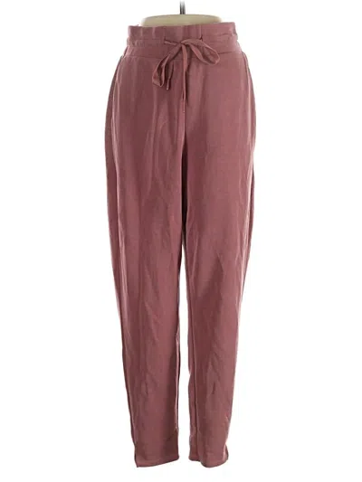Pre-owned Oysho Casual Pants In Burgundy