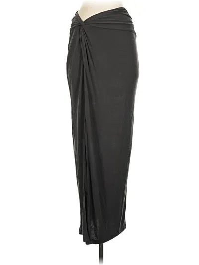 Pre-owned Oysho Formal Skirt In Gray