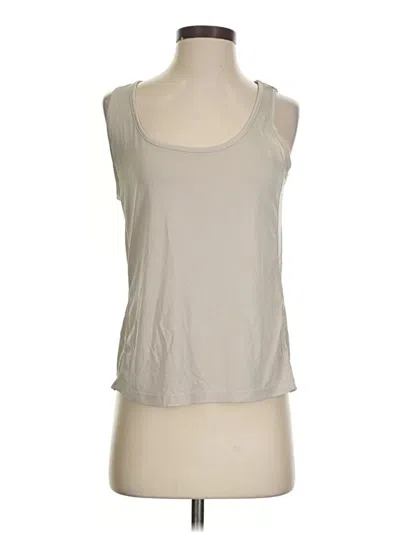 Pre-owned Oysho Tank Top Ivory Halter Neckline Tops In White