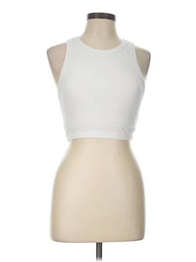 Pre-owned Oysho Tank Top White Halter Neckline Tops