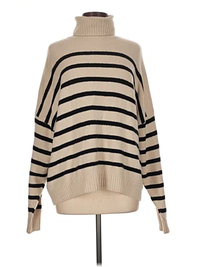 Pre-owned Oysho Turtleneck Sweater In Tan