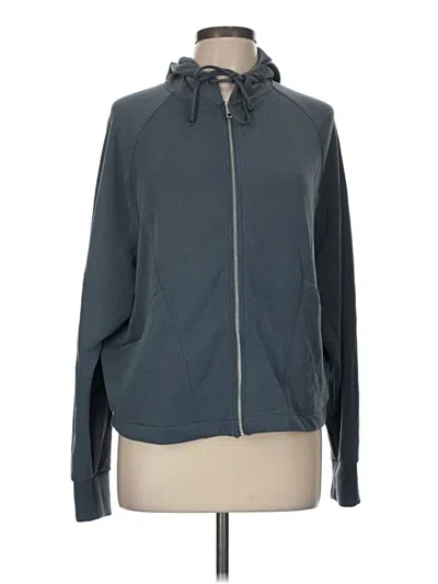 Pre-owned Oysho Zip Up Hoodie In Gray