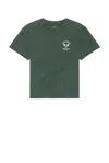 Oyster Court Raw Edge T-shirt In Green