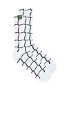 Oyster Net Socks In White