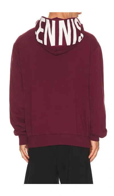 Oyster Otc Pullover Hoodie In Burgundy