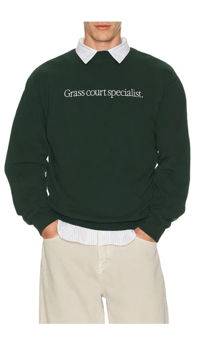 Oyster Specialist Crewneck In Forest Green